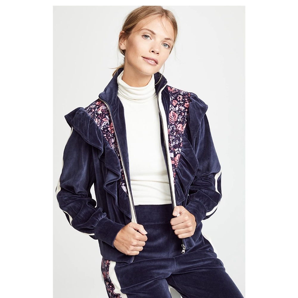 La Vie Rebecca Taylor Velour Jacket